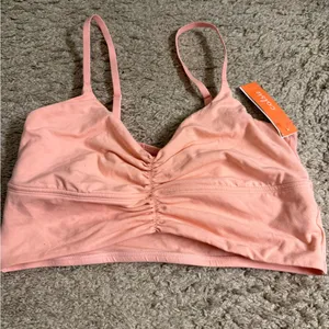 Colsie Balletcore Pink Cozy Wrap Top, Bralette, & Ribbed Jogger Set - size XL thumbnail 10