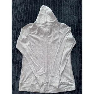 Lululemon In A Cinch Heathered Gray‎ Hoodie Thumbhole Pullover Women's Size 8 thumbnail 4