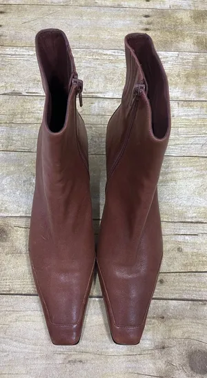 NWOT Jeffrey Campbell Women's Brown Leather Ankle Boots size 8.5 thumbnail 1