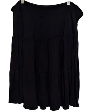 St John’s Bay Quality Apparel Women's Black Skirt Elastic Waist Size XXL thumbnail 1