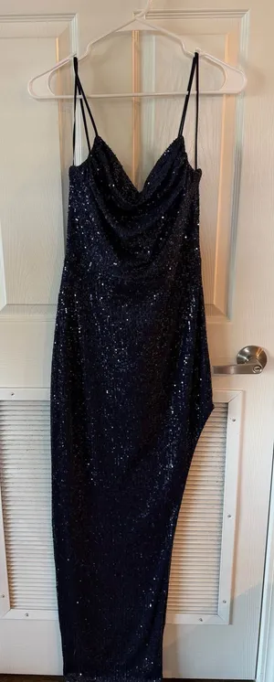 Windsor Navy Sequin Dress thumbnail 1