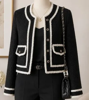 AQUA Womens Jacket‎ Bl45cle Pearl Button Cropped S thumbnail 1