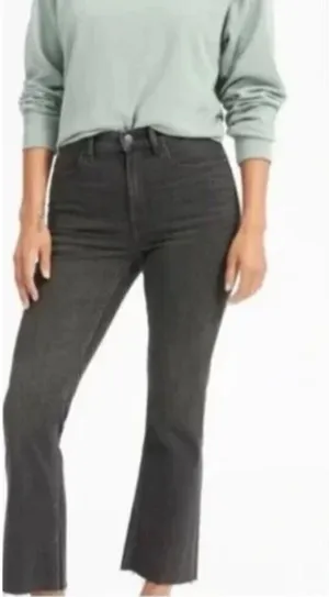 Everlane Women's High Rise Kick Crop Jeans Black Size 28 thumbnail 1