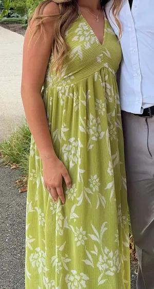 Sincerely Jules Green Floral Maxi Dress thumbnail 1