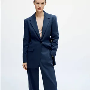 Zara POCKET BLAZER LIMITED EDITION BLUE NEW thumbnail 6
