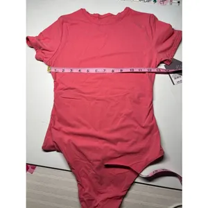 Auden Luxury Collection Coral Short Sleeve Bodysuit NWT thumbnail 5