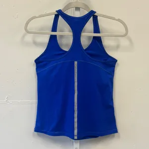 Calvin Klein Performance Royal Blue Racerback Tank Top Shelf Bra Medium Athletic thumbnail 2