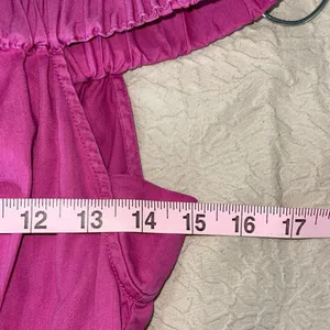 Anthropologie Maeve Mona Off The Shoulder Midi Fit & Flare Dress Fuchsia Size XS thumbnail 12