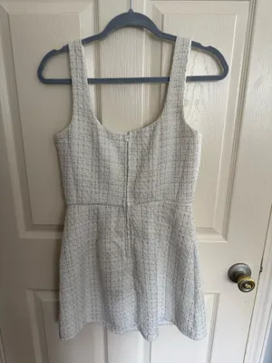 Miami White Tweed Mini Dress thumbnail 3