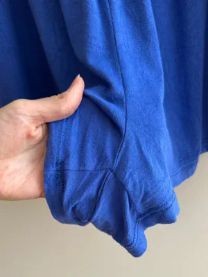 maitai Stretchy Off the Shoulder Ruffle Romper, Casual Summer,Royal Blue, Medium thumbnail 6