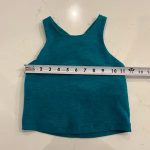 Beyond Yoga Focus Cropped Tank Blue Green Spacedye In XS‎ thumbnail 7