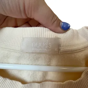 NUUDS Beige‎ Oversized Crewneck Sweatshirt Est. 2022 Birthday Drop XL thumbnail 3