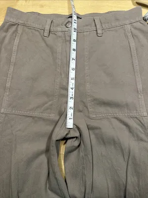 Eileen Fisher Garment-Dyed Utility Organic Cotton Cargo Pant Sz XS thumbnail 12