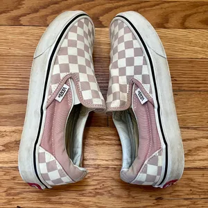 Vans Classic Slip-On Checkerboard Dusty Pink Sneakers Women's 6.0 EU 36 thumbnail 5