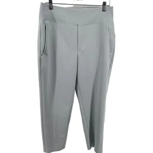 Athleta Endless High Rise Pants Cropped High Rise Straight Leg Snowfall Blue 12 thumbnail 2