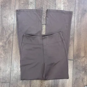Halara Women's Flare Leg High Waisted Pants Light Brown/Gray Size Medium READ thumbnail 2