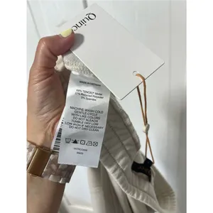 NWT Quince SuperSoft Fleece off white Joggers size S thumbnail 3