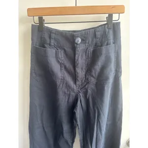Maeve Anthropologie The Colette Magic Fabric Wide Leg Crop Pants Size‎ 4 Linen thumbnail 3