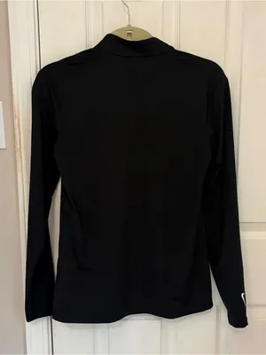 NIKE 2021 PGA Women’s Lightweight Athletic Quarter Zip in Black thumbnail 4