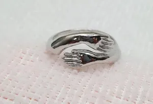 Silver Adjustable Hug Ring thumbnail 1