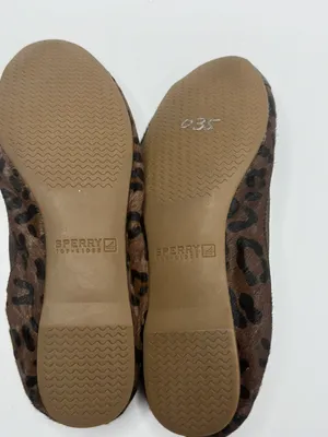 Sperry Top-Sider Elise Leopard Calf Hair Ballet Flats Size 7M thumbnail 7