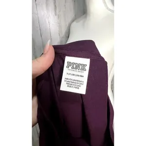 Victoria's Secret PINK Women's Maroon‎ Long Sleeve Pullover Shirt Size Small thumbnail 6