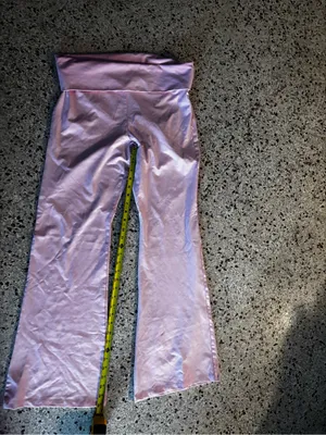 PINK X LOVESHACKFANCY COTTON FOLDOVER FLARE LEGGINGS X-Large thumbnail 6