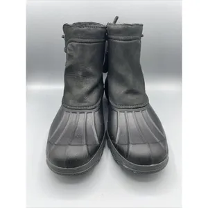 Sperry Top Sider Womens‎ Black Duck Boots Saltwater Leather Size 9.5 thumbnail 2