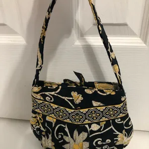 RETIRED Vera Bradley women’s Hannah yellow bird pattern small‎ handbag thumbnail 2