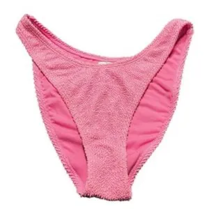 Wild Fable New Pink Ribbed high leg cheeky swim Bikini Bottoms size small thumbnail 2