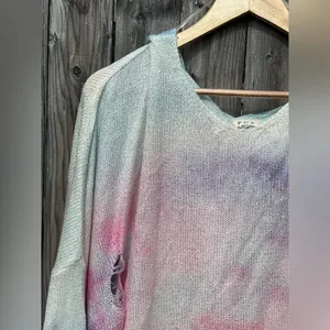POL Distressed Tie-Dye Hoodie thumbnail 6
