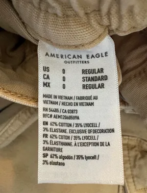 American Eagle Outfitters Khaki Skinny Cargo Pants thumbnail 6