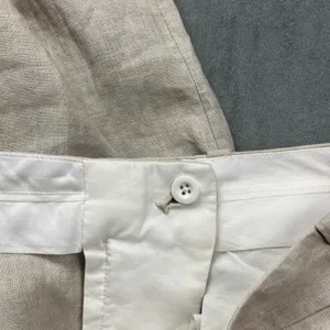 ARKET Linen Pleated Wide Leg Trousers 34 Beige 100% Linen Minimalist 1063502-001 thumbnail 10