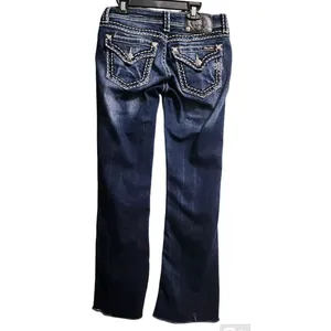 Miss Me Jeans Signature‎ Boot Cut Embellished Dark Wash Denim Jeans Size 28 thumbnail 11