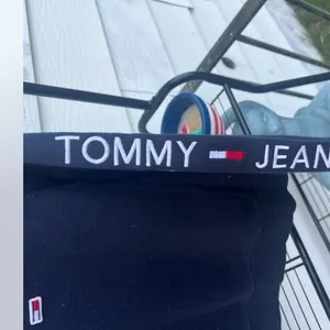 Tommy Hilfiger Blue Boxy Crop Hoodie thumbnail 3