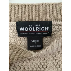 Woolrich Khaki Womens Sweater Sz S Wool Ramie Cotton Long Sleeve Pullover thumbnail 5