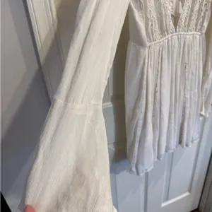 Abercrombie & Fitch Ivory Lace Babydoll Dress thumbnail 9