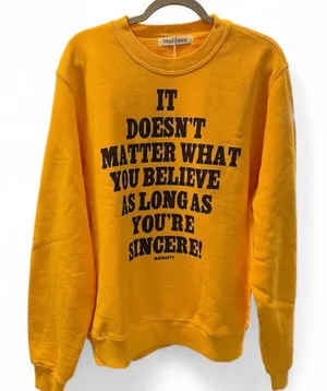 Madhappy Sweatshirt Size Large Yellow Crewneck Tokyo Exclusive Streetwear Pitt thumbnail 1