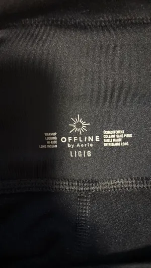 Aerie Black Leggings OFFLINE thumbnail 4