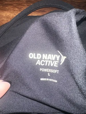 Old Navy Black Light Support PowerSoft Longline Sports Bra in Size Large thumbnail 6