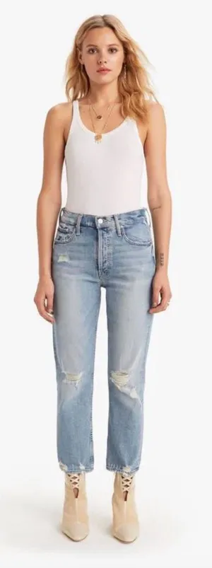 Mother Denim The Tomcat Jeans Distressed The‎ Confession Wash Blue Size 27 thumbnail 1
