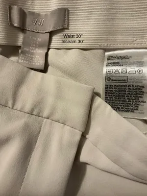 H&M Tailored Split Hem Dress Pants Taupe Stone Gray Size US 6 / EUR 38 thumbnail 3