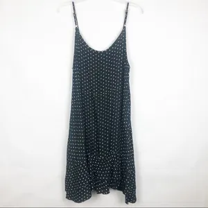 Polka Dot Sleeveless Ruffle Hem Tank Dress Size Medium thumbnail 8