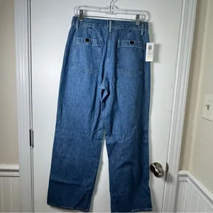 Aritza Wilfred Free Adrift Ocean Medium Blue Women Jeans Sz 8 thumbnail 5