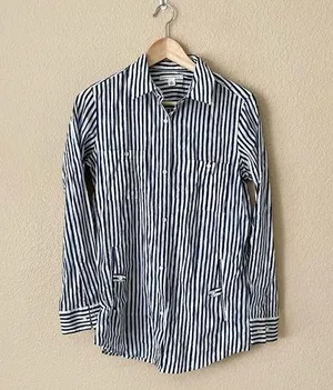 Banana Republic Striped button down Shirt With pockets thumbnail 7