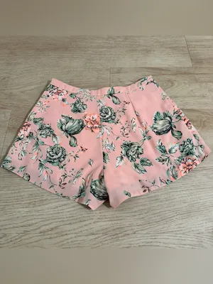 Sugarlips Pink Floral Lace-Trim Skort Shorts thumbnail 2
