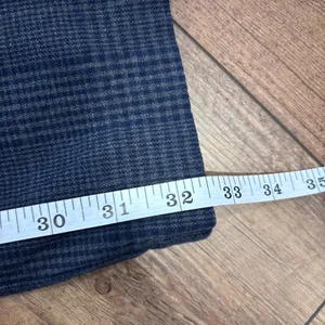 Old Navy High Rise Wide Leg Plaid Pants L Tall Women Navy Elastic Waist Office thumbnail 9