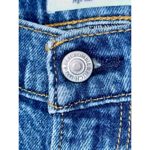 Abercrombie & Fitch The 90s Relaxed Jean High Rise Blue Denim Jeans Size 26 2 XL thumbnail 5