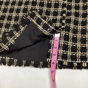 Loft Outlet Checkered Tweed Mini Skirt Wrap Style Size 12 NEW! Retail $69.99 thumbnail 7