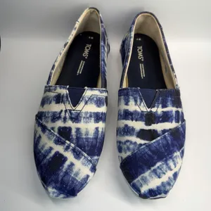 TOMS Women's Alpargata Flats Navy‎ Tie Dye Size 7 thumbnail 2
